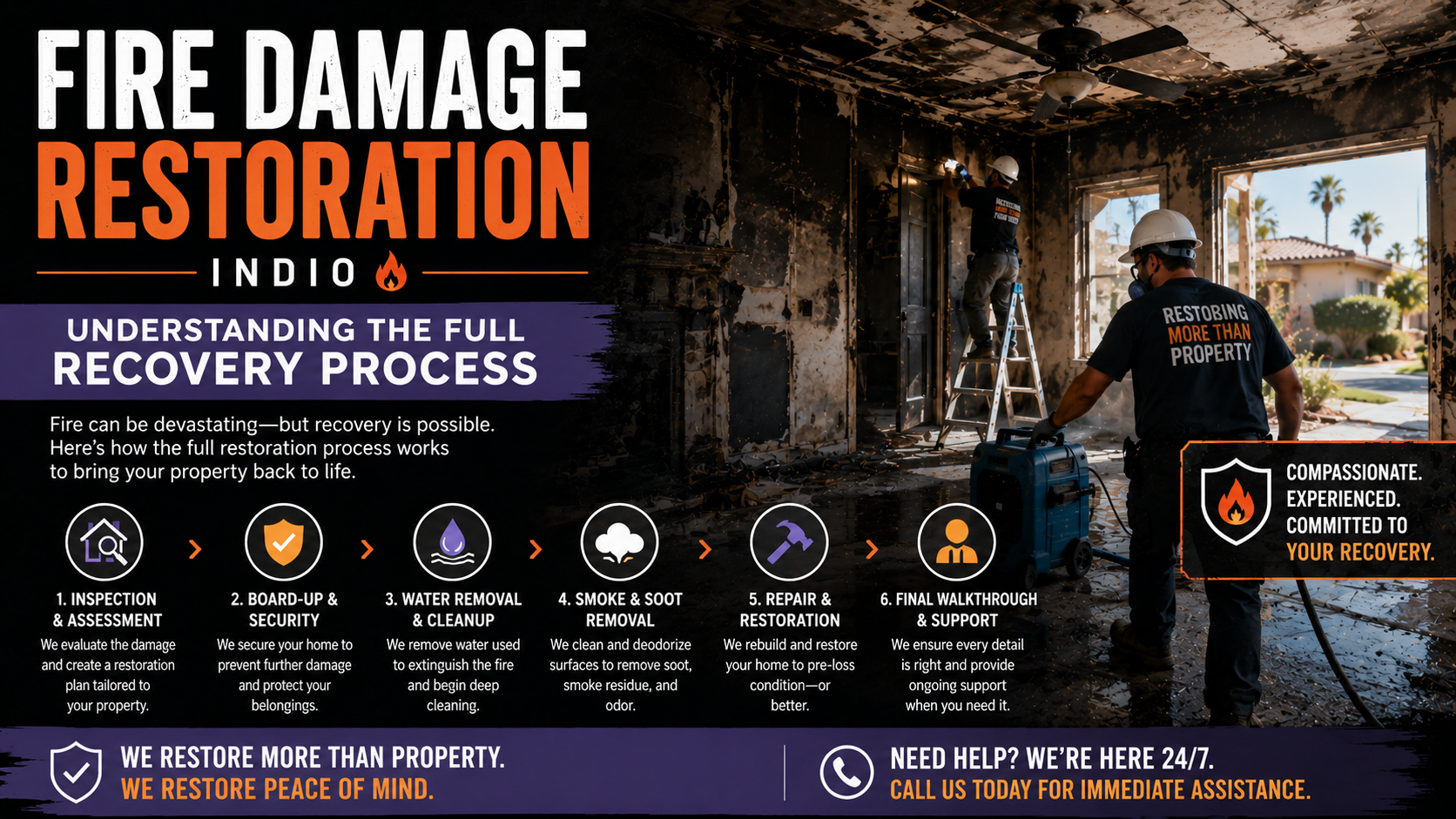 Fire Damage Restoration Indio Understanding the Full Recovery Process